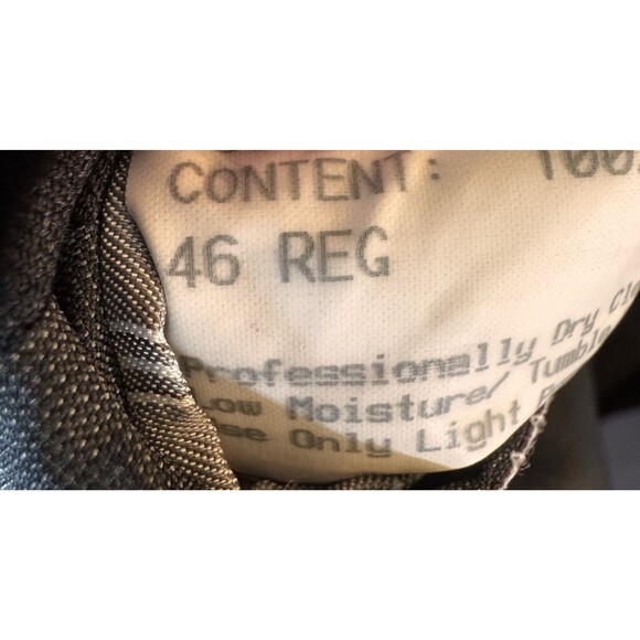 Hickey Freeman Suit Jacket 46Reg Worsted Wool Made in USA Dark Gray - Picture 9 of 12